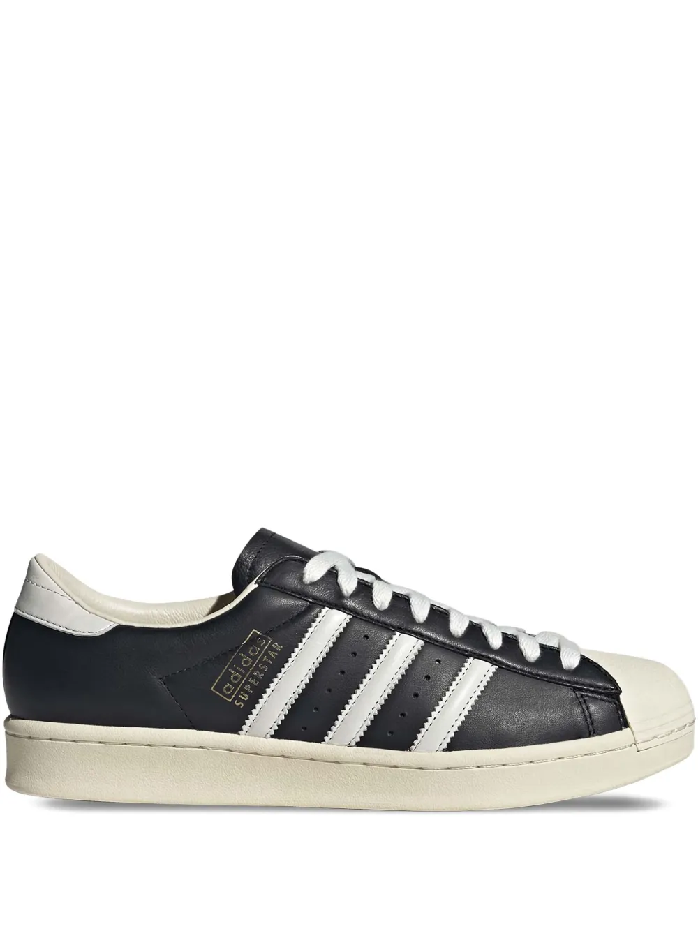 Adidas Superstar Vintage 3-Stripes leather sneakers Black