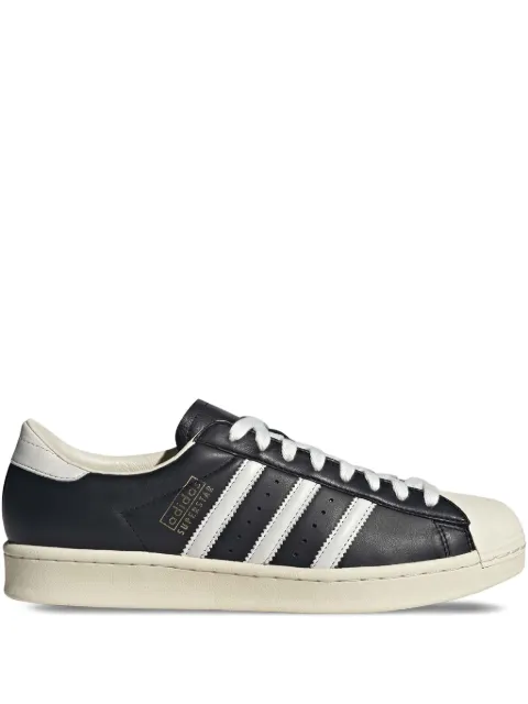 adidas Superstar Vintage 3-Stripes leather sneakers