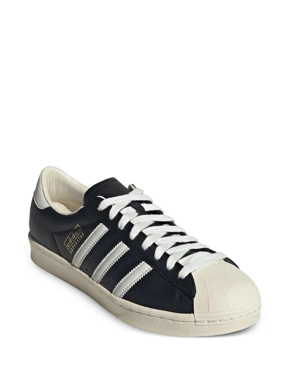adidas Superstar Vintage 3-Stripes leather sneakers Black