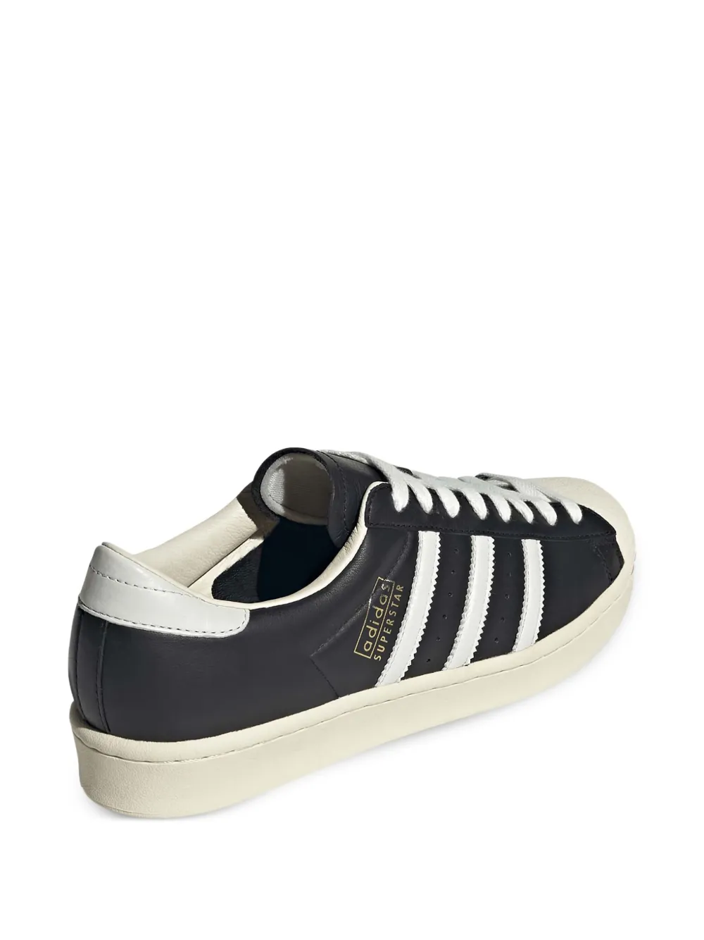 adidas Superstar Vintage 3-Stripes leather sneakers Black