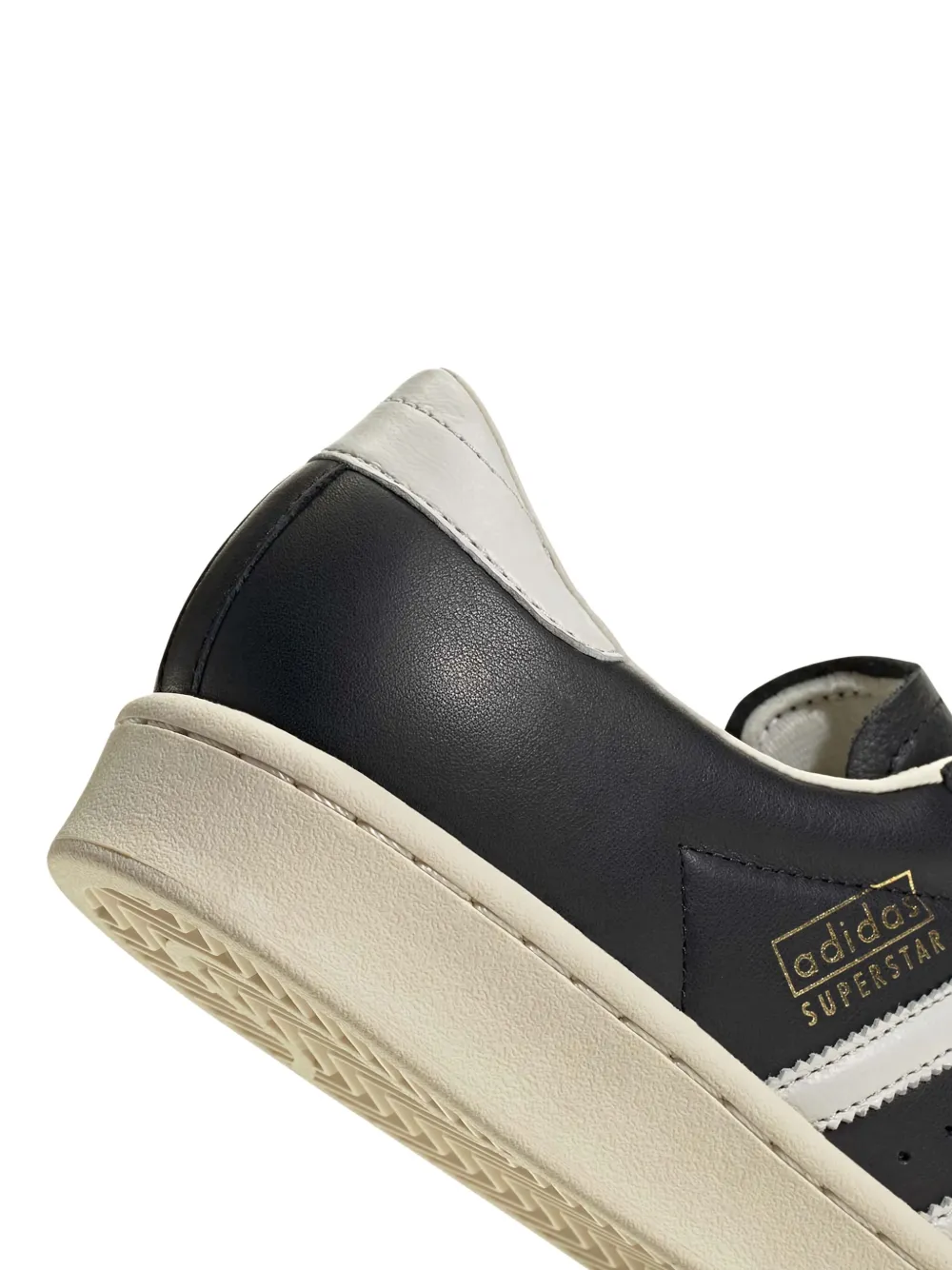 adidas Superstar Vintage 3-Stripes leather sneakers Black