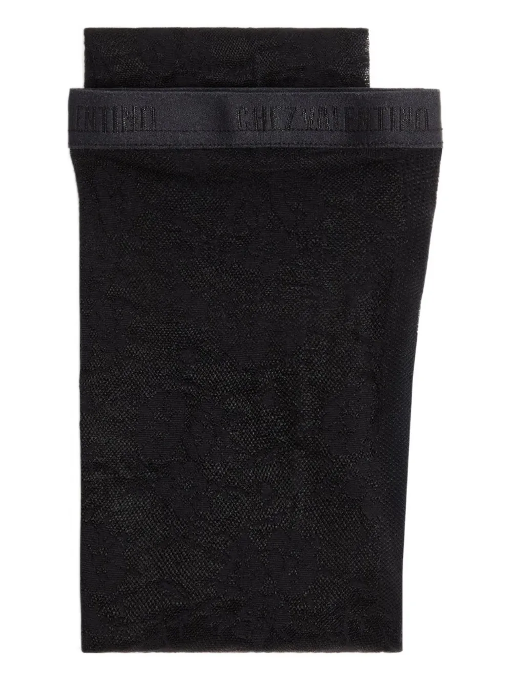 Valentino Garavani フローラルレース タイツ - ブラック Valentino Garavani フローラルレース タイツ - ブラック