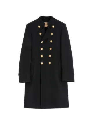 VALENTINO マンダリンカラーダブルコート Valentino Garavani マンダリンカラーダブルコート | ブラック