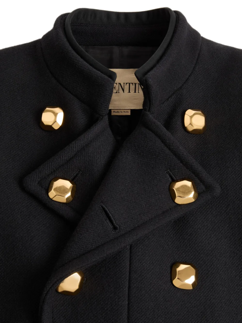 Valentino Garavani double-breasted Coat In Double Wool | Black