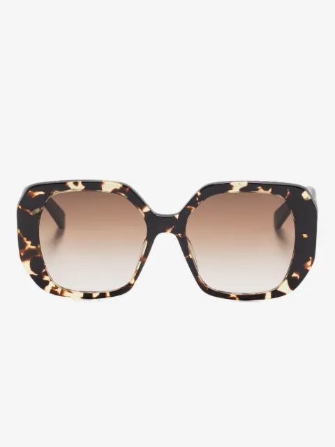 Bvlgari geometric tortoiseshell sunglasses