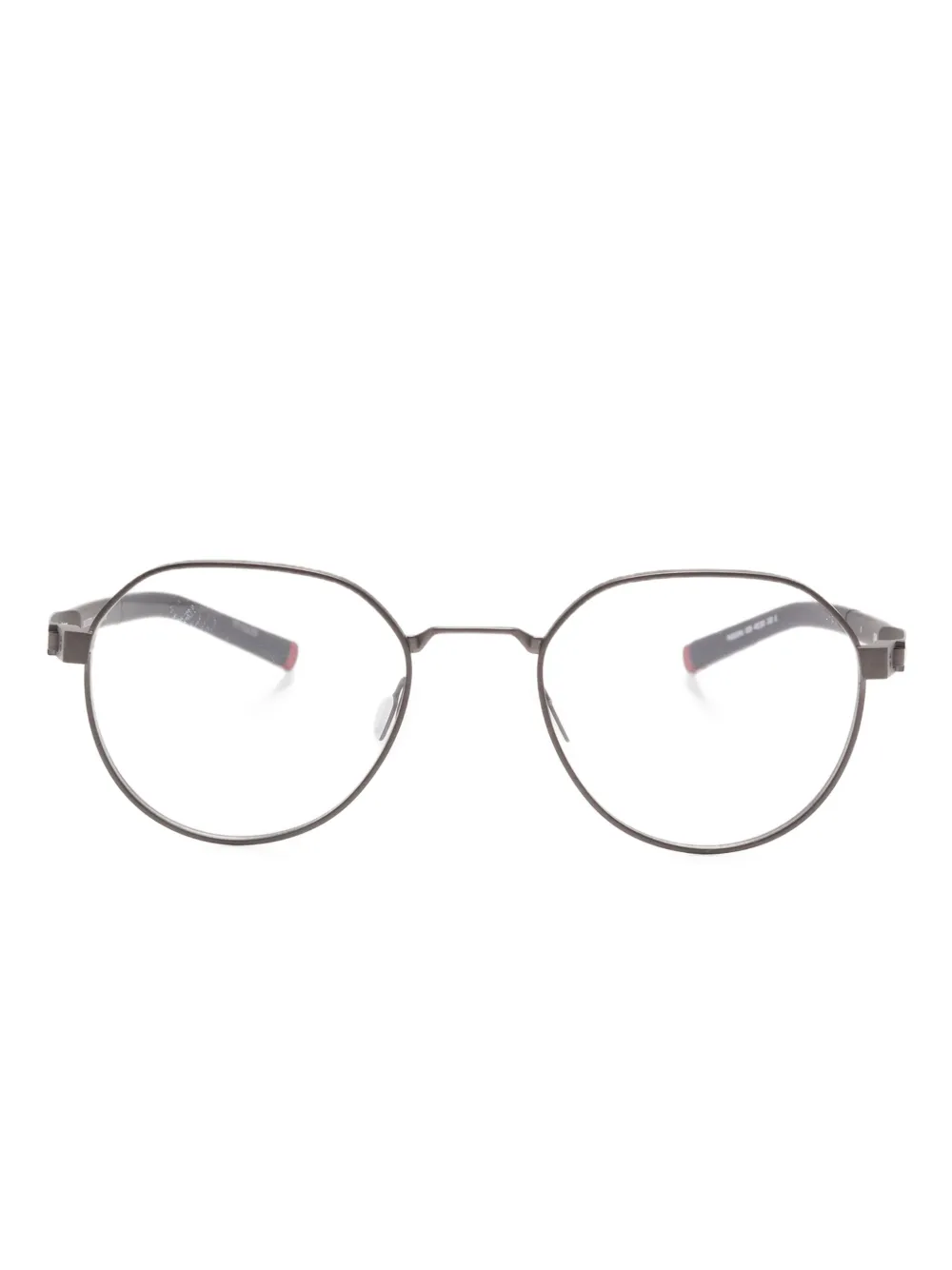 TAG Heuer round-frame glasses - グレー TAG Heuer round-frame glasses - グレー
