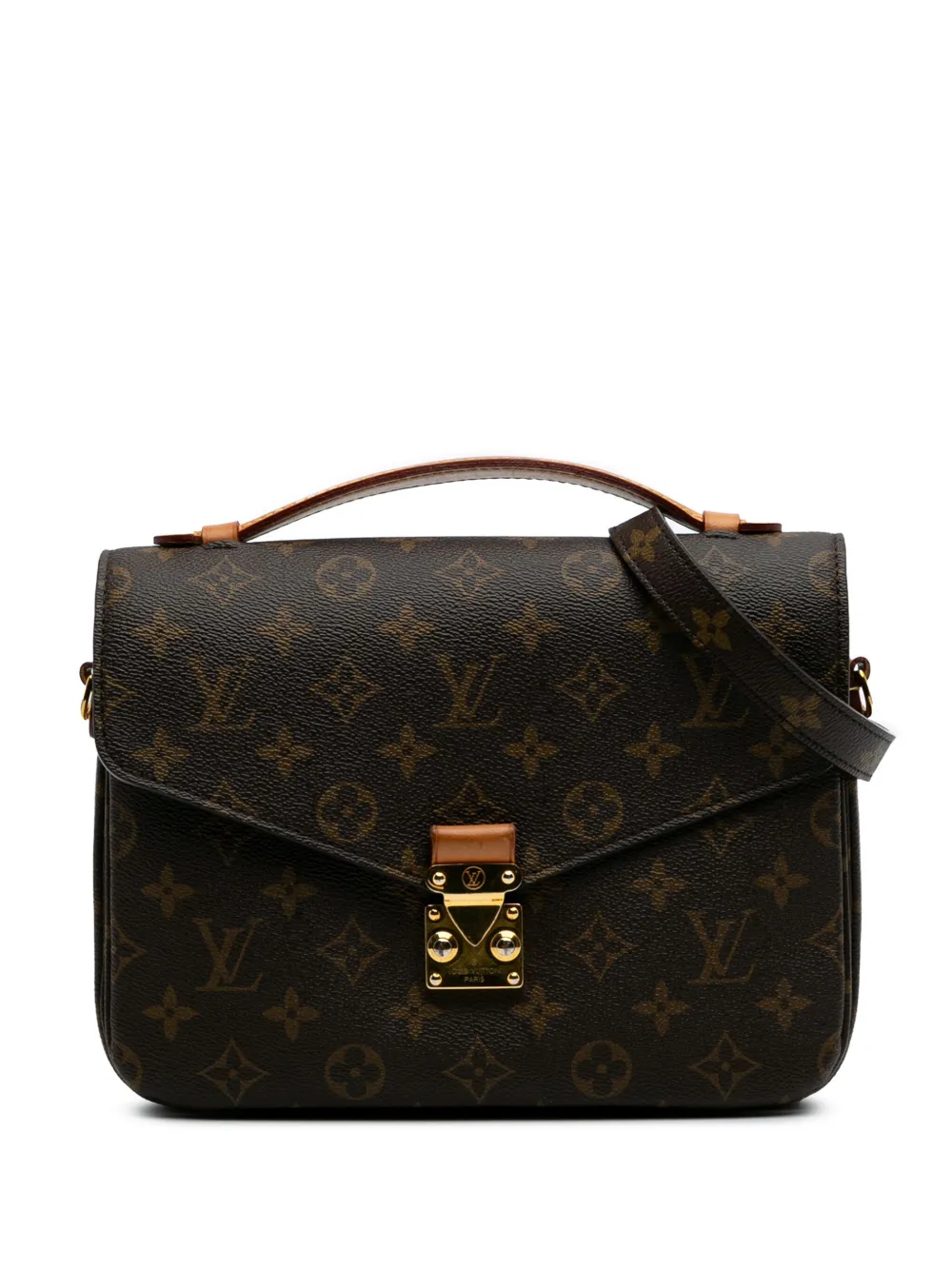 Louis Vuitton Pre-Owned 2020 Monogram Pochette Metis satchel | Brown | Image 1
