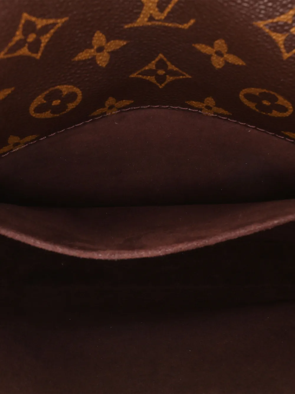 Pre-owned Louis Vuitton 2020 Monogram Pochette Metis Satchel In Brown