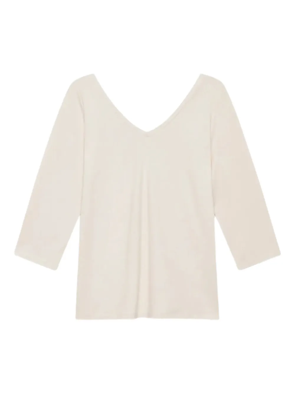 MALIPARMI V-neck three-quarter sleeve top