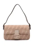 Fendi Pre-Owned 2000-2010 Zucca Wool Selleria Baguette shoulder bag - Brown