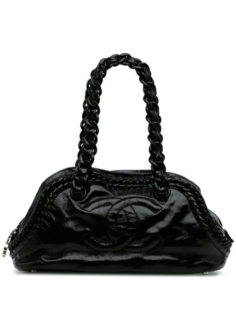 CHANEL Pre-Owned 2008-2009 Medium Patent Luxe Ligne Bowler Bag handbag
