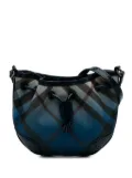 Burberry Pre-Owned 2000-2017 Supernova Check Coated Canvas Gradient Drawstring crossbody bag - Blue
