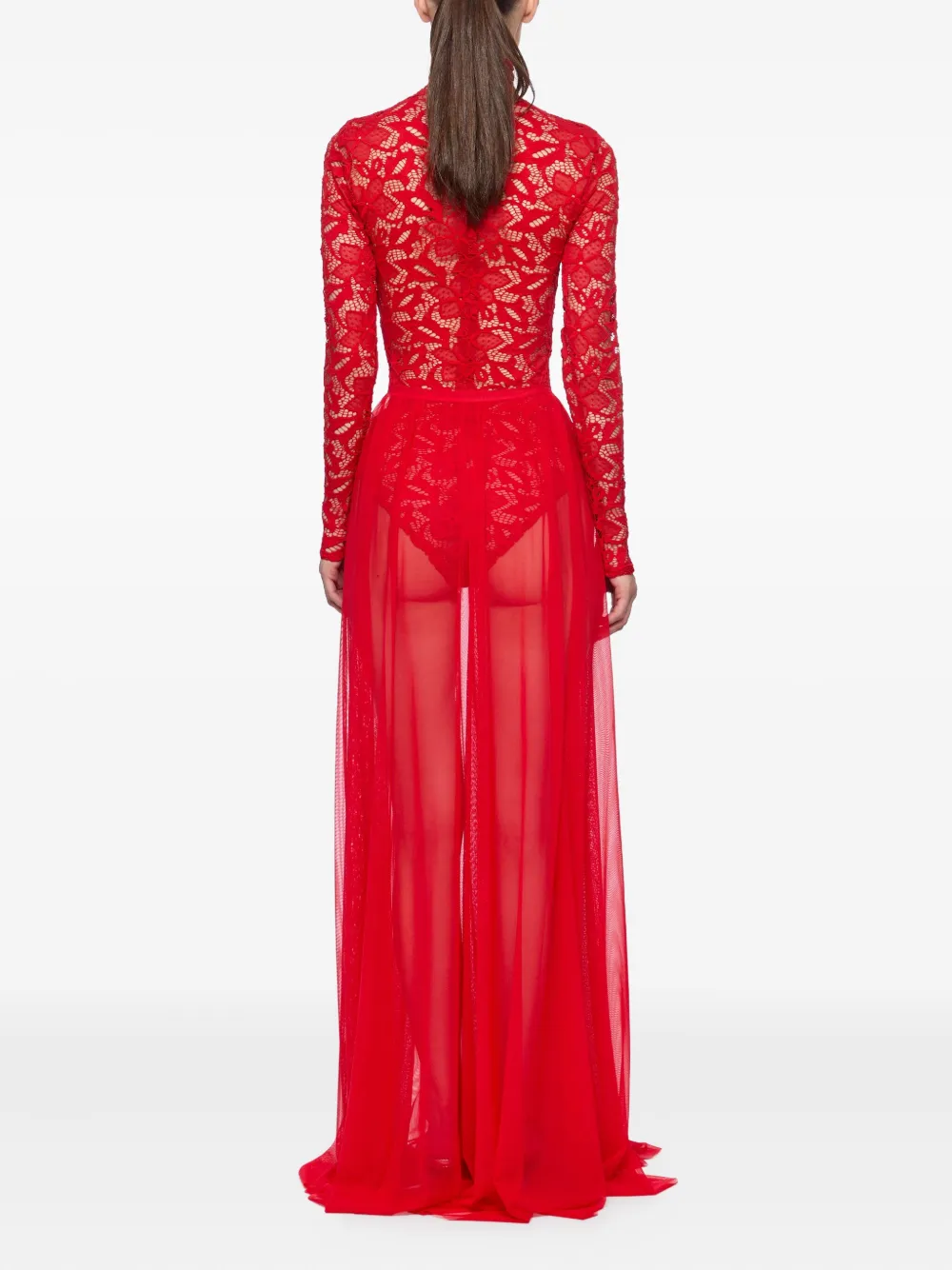 Atu Body Couture Tulen maxi-rok en body set Rood