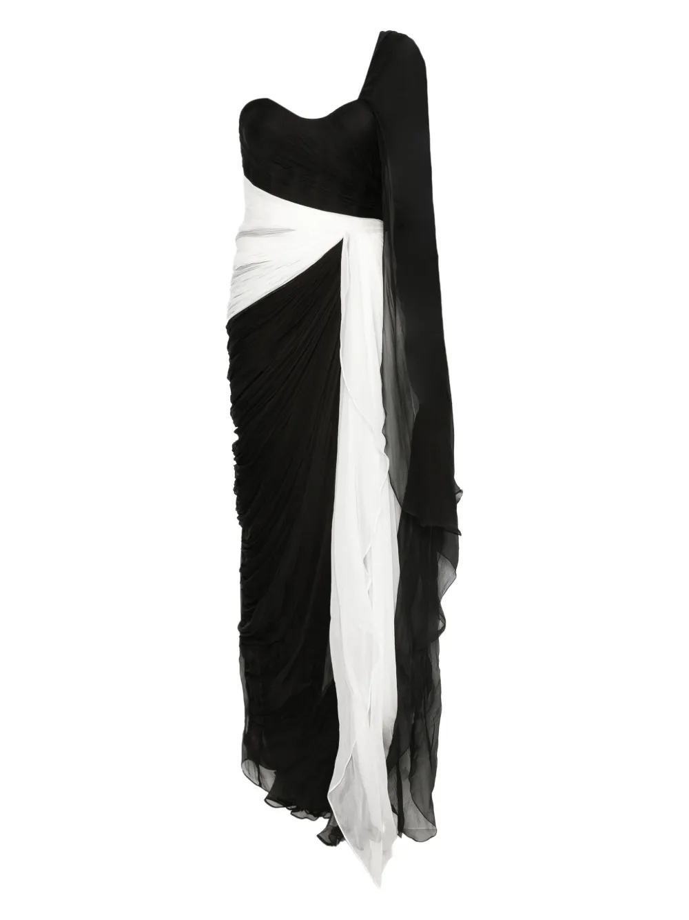 Aris one-shoulder gown