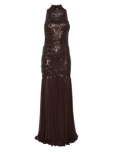 Atu Body Couture sequinned high-neck dress