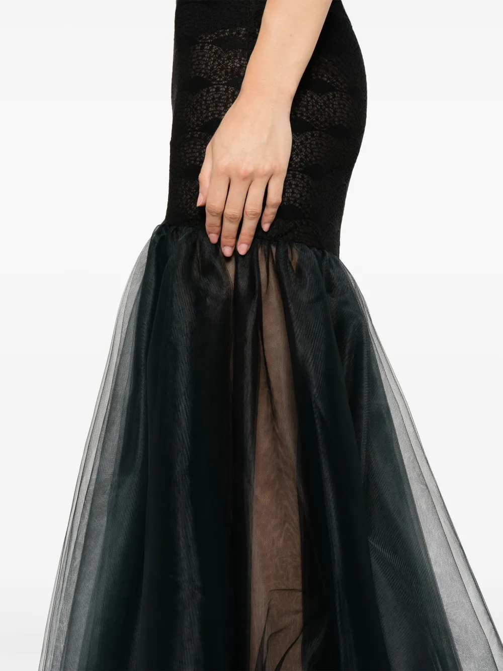 Atu Body Couture halterneck tulle dress Zwart