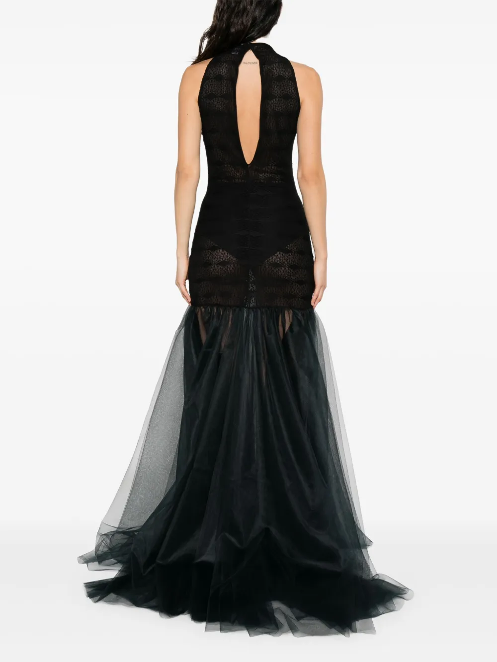 Atu Body Couture halterneck tulle dress Zwart