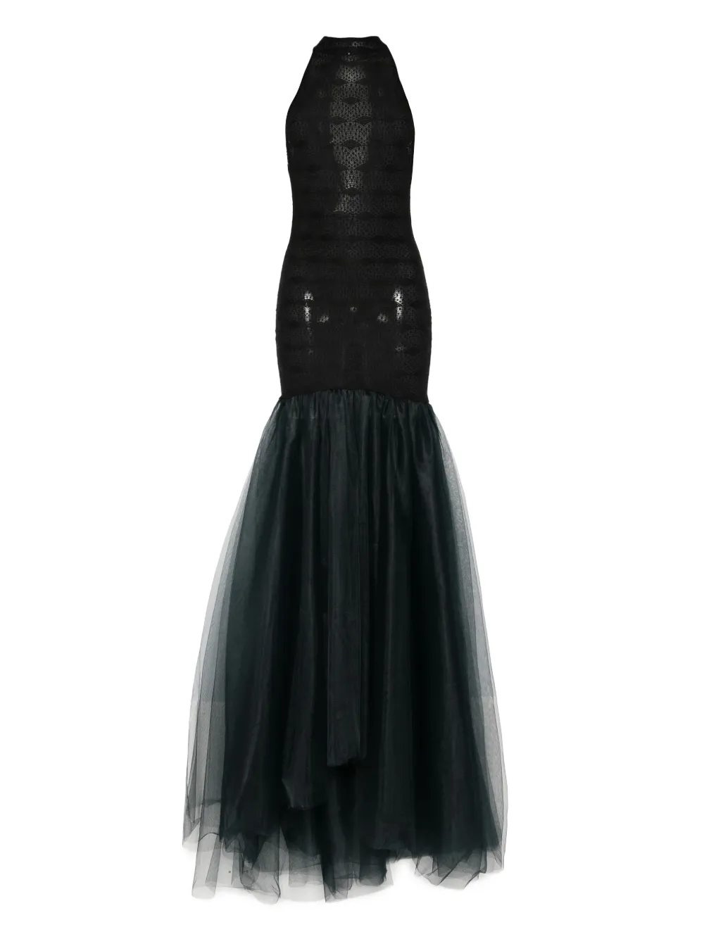 Atu Body Couture halterneck tulle dress Zwart