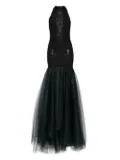 Atu Body Couture halterneck tulle dress - Black