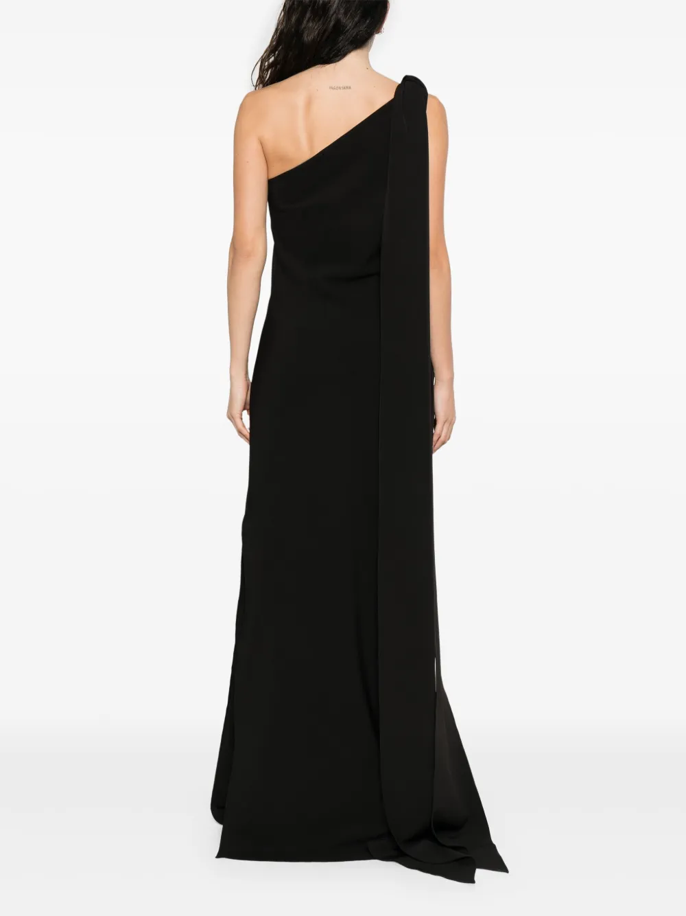 Atu Body Couture Asymmetrische maxi-jurk Zwart
