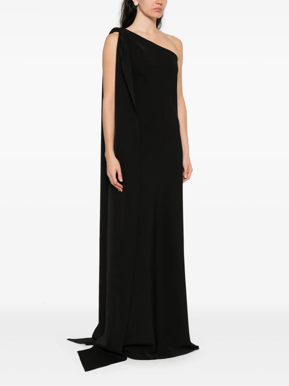 Atu Body Couture Asymmetrische maxi-jurk Zwart