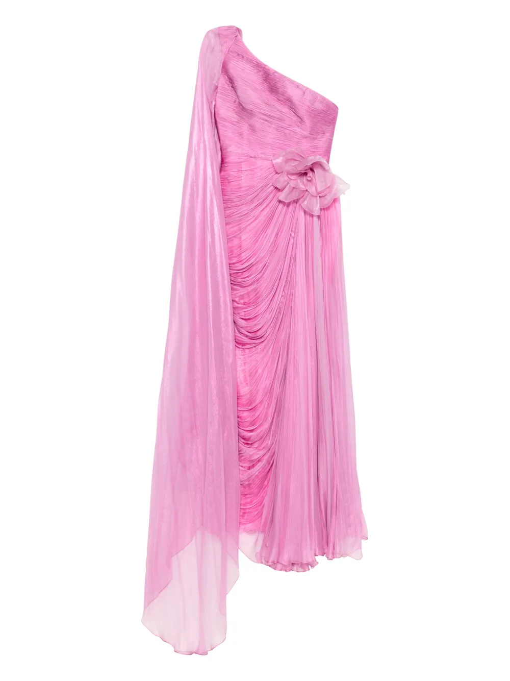 Iris Serban Adelaine maxi-jurk met bloemdetail Roze