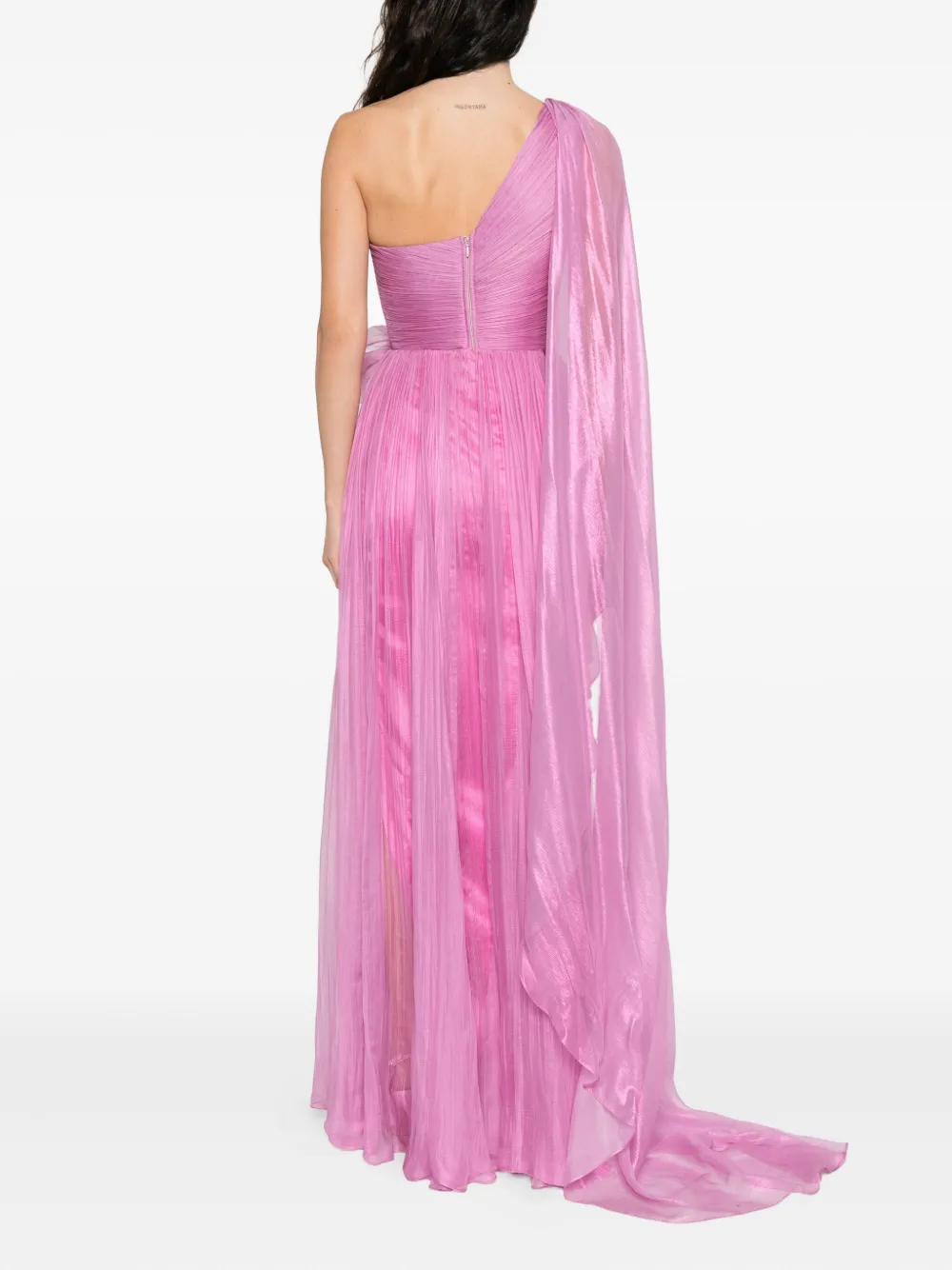 Iris Serban Adelaine maxi-jurk met bloemdetail Roze