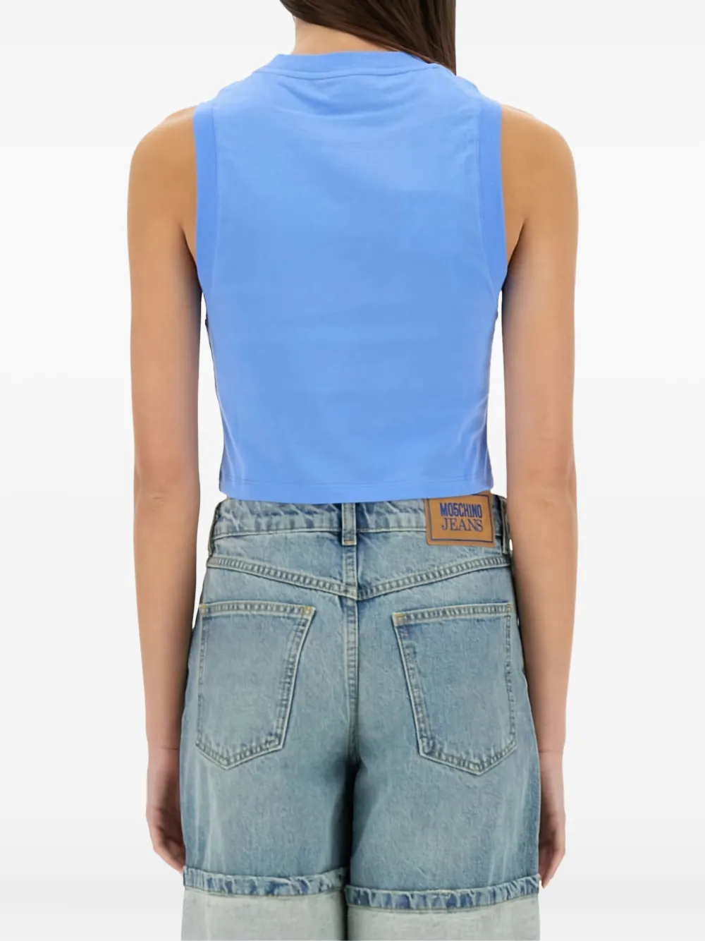 MOSCHINO JEANS Tanktop met print Blauw