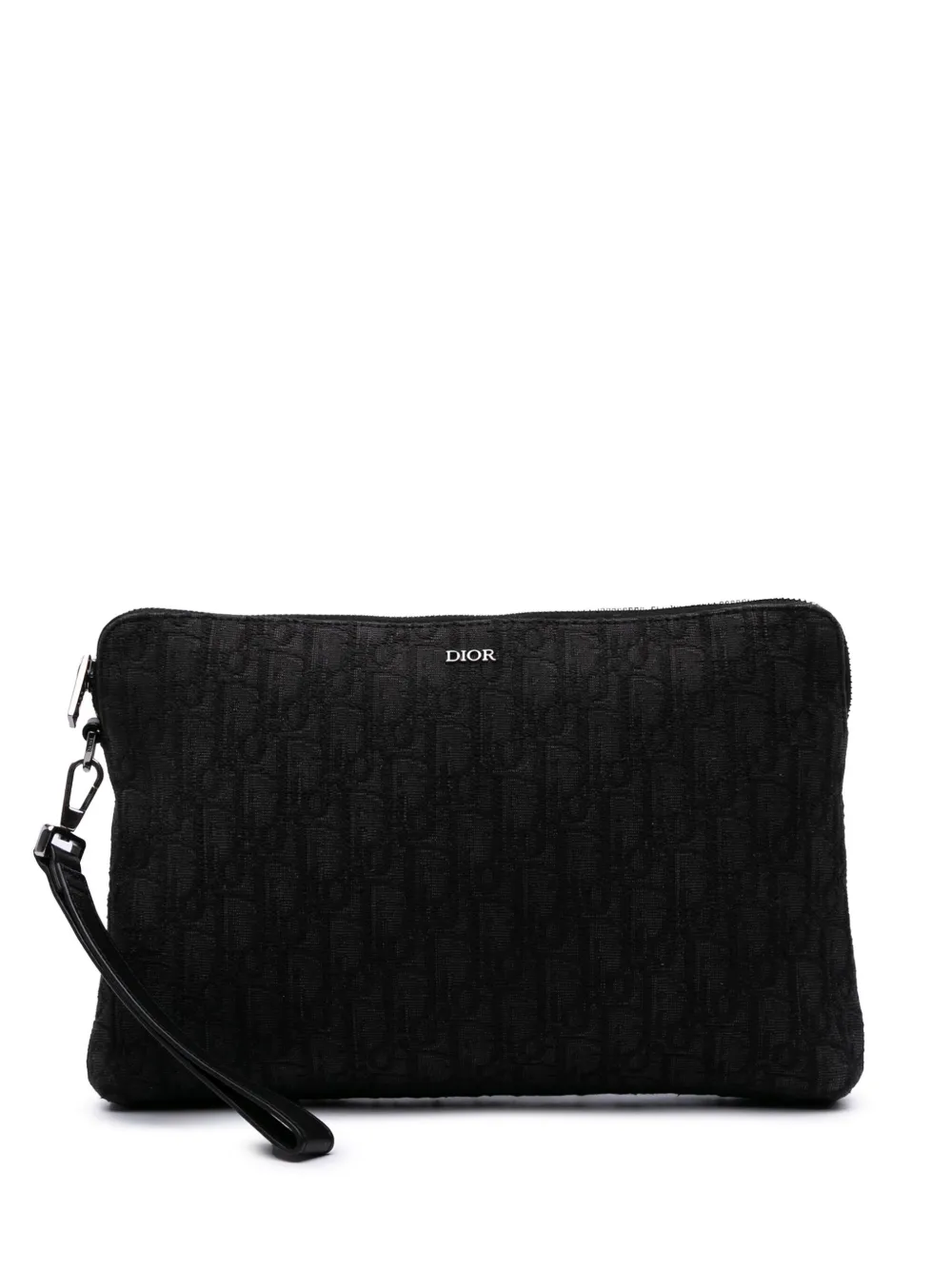 Christian Dior Pre-Owned 2023 Oblique Canvas A4 Zipped Pouch clutch Christian Dior Pre-Owned 2023 Oblique Canvas A4 Zipped Pouch clutch