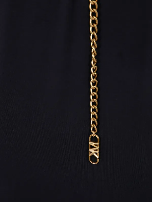 Michael Kors chain-belt Midi Dress | Black | FARFETCH OM Michael Kors chain-belt Midi Dress | Black | FARFETCH OM