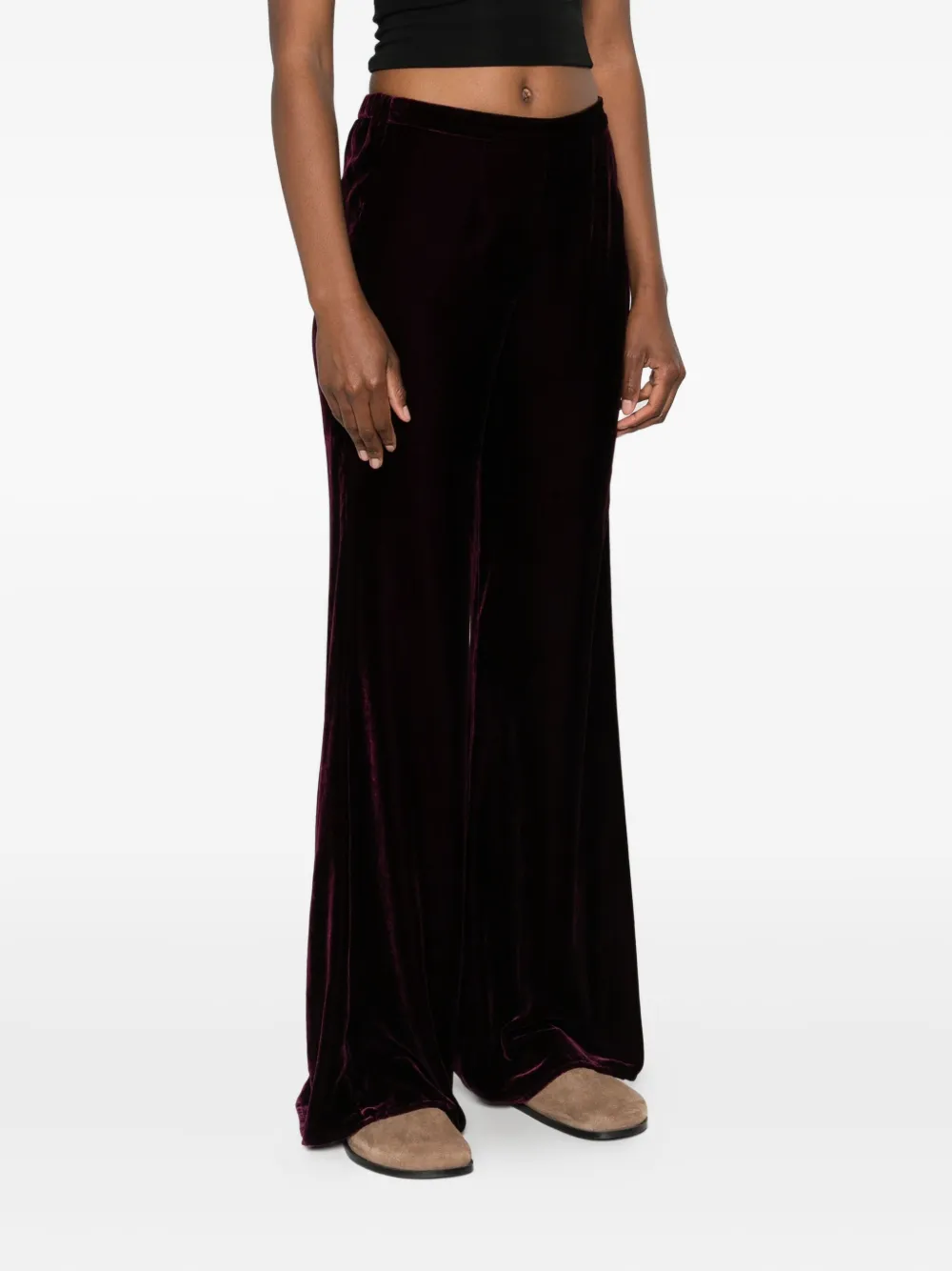 Forte Fluwelen broek Rood