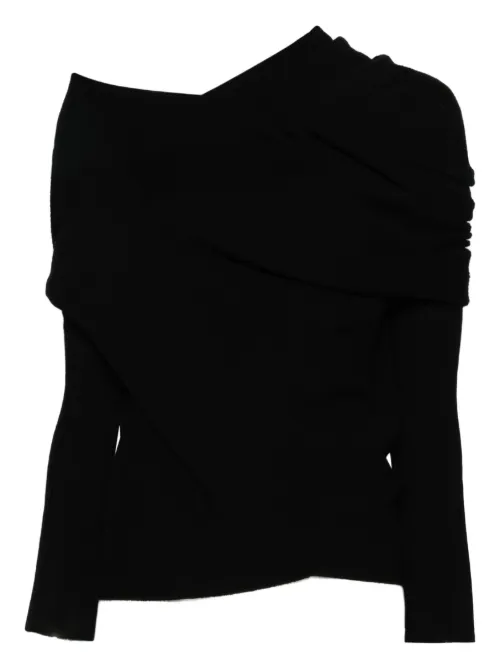 Pull drapé à poignets métallisés - P.A.R.O.S.H. - Modalova