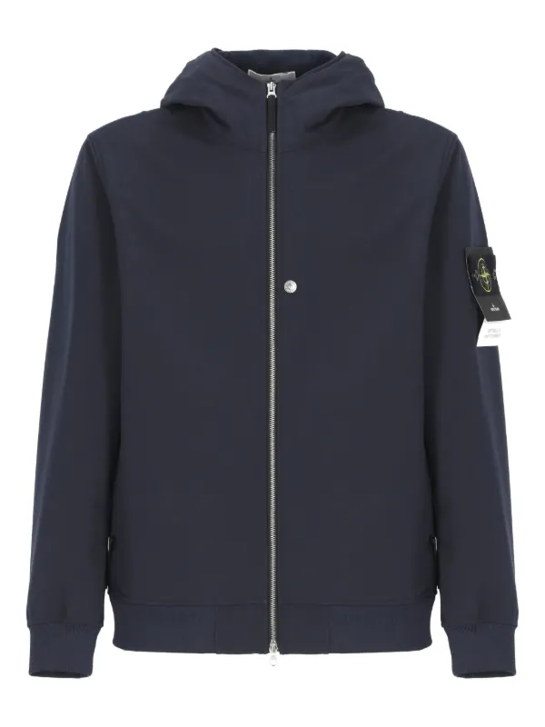 Stone Island コンパスバッジ パーカー | ブルー | FARFETCH JP
