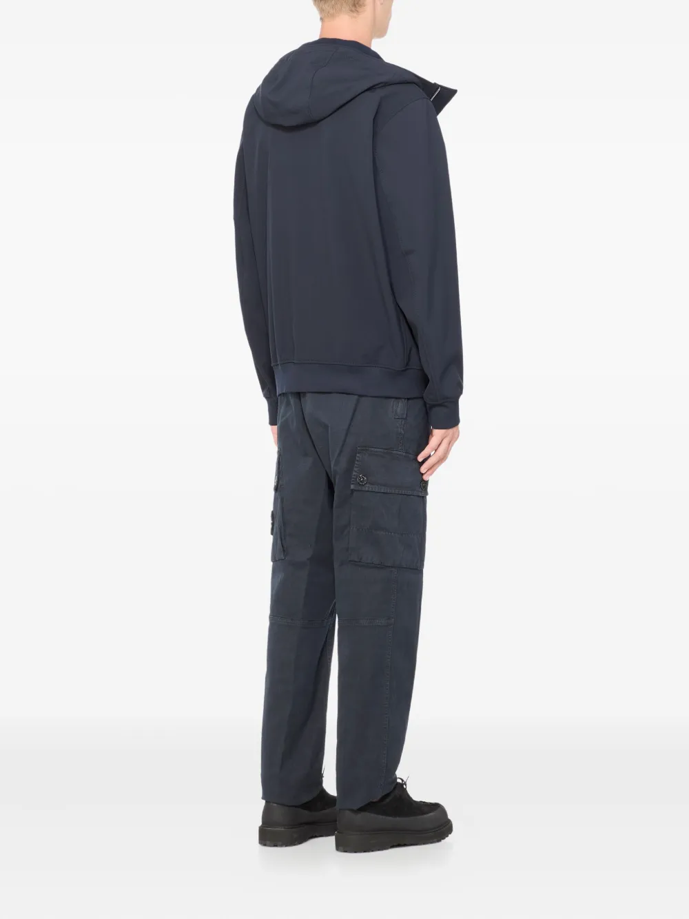 Stone Island Hoodie met Compass-logopatch Blauw