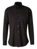 Fray button-fastening shirt - Black