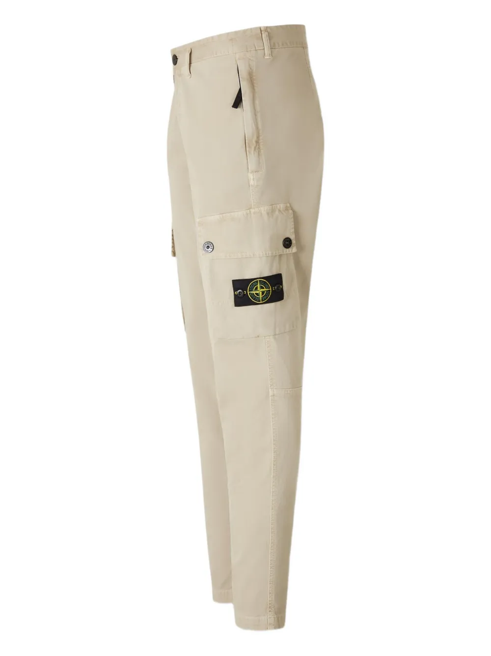 Stone Island Twill broek met toelopende pijpen Beige