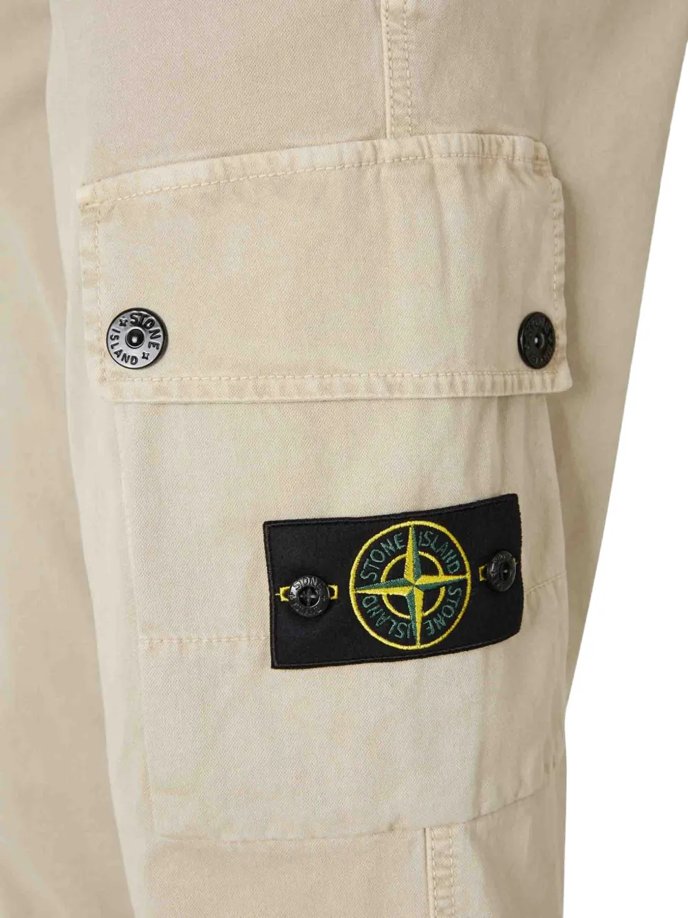 Stone Island Twill broek met toelopende pijpen Beige
