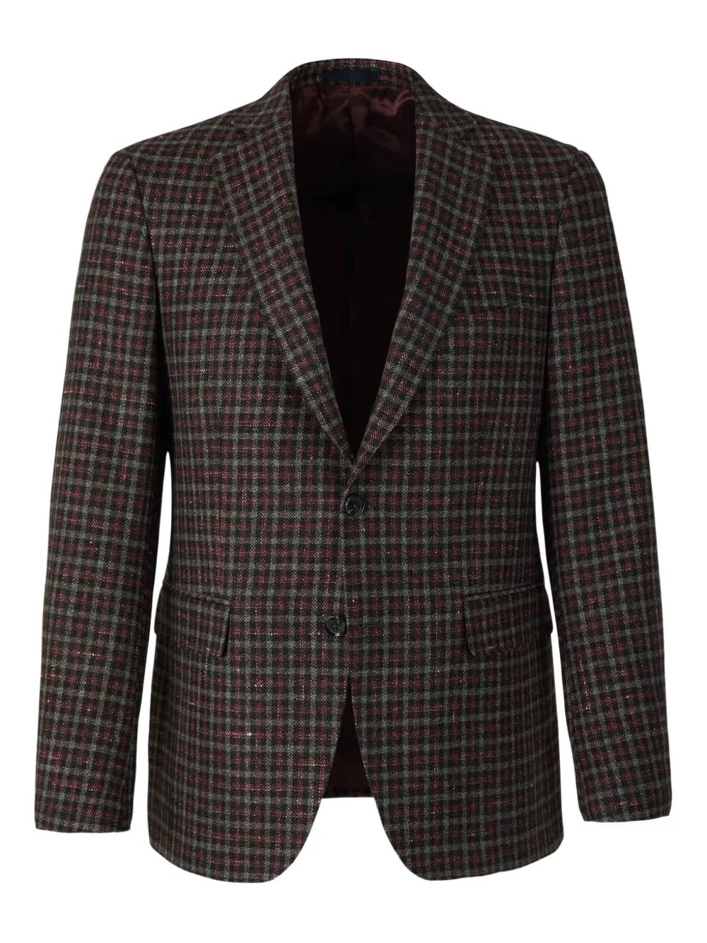 Scabal checked-pattern blazer