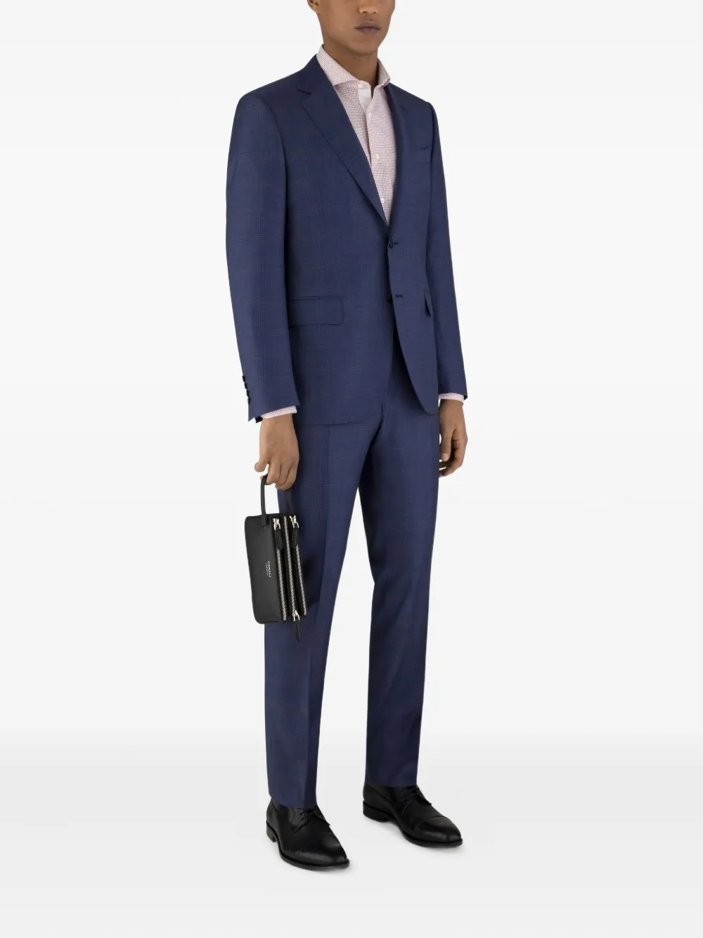 Canali two-button flap-pocket suit Blauw