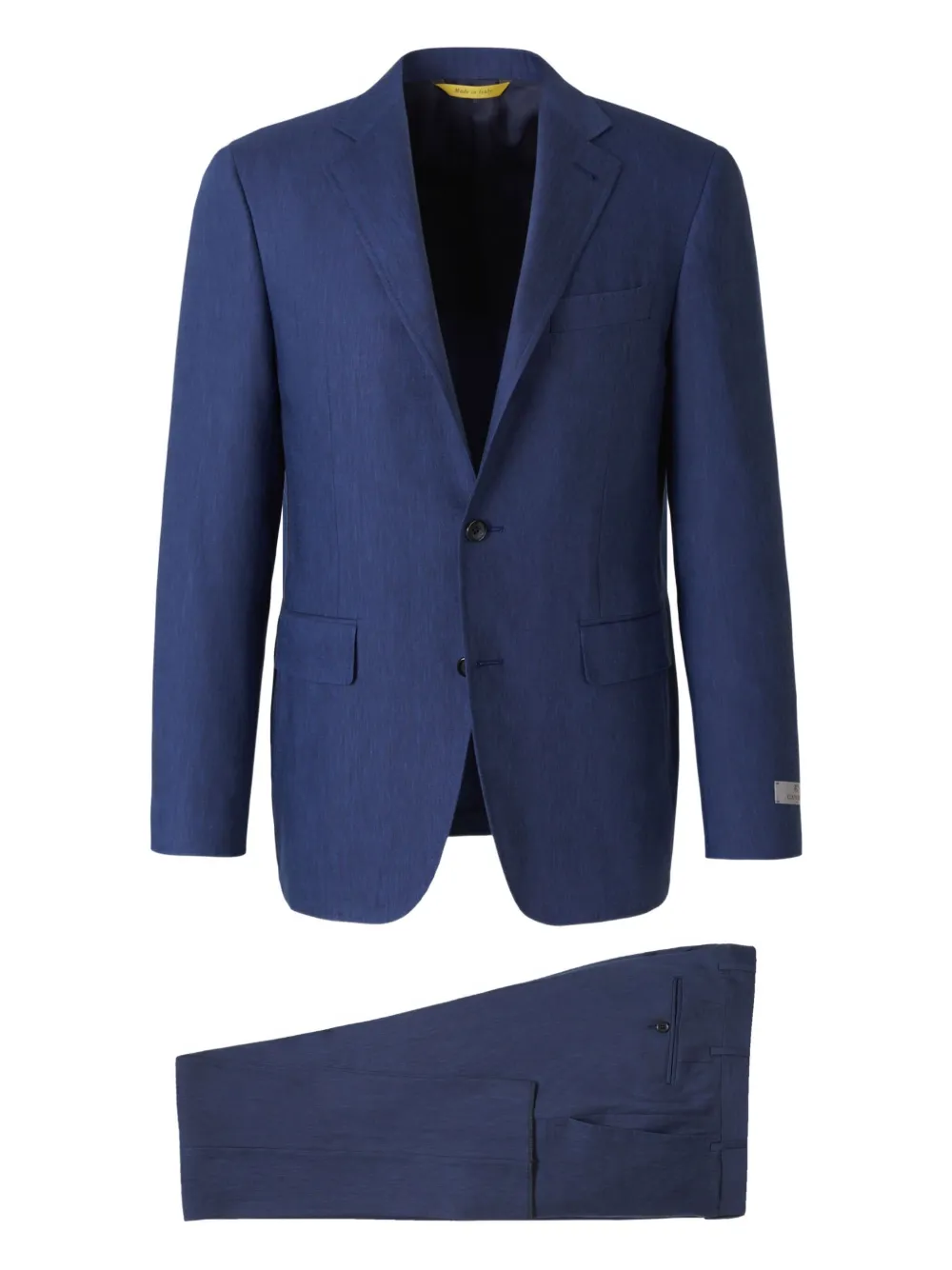 Canali two-button flap-pocket suit Blauw
