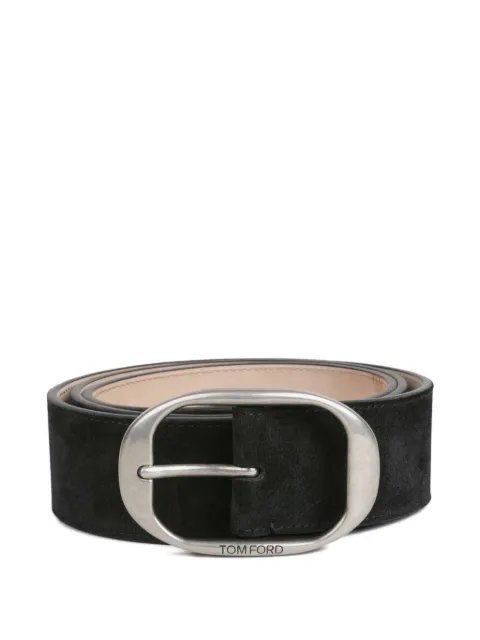 TOM FORD オーバルバックル スエードベルト