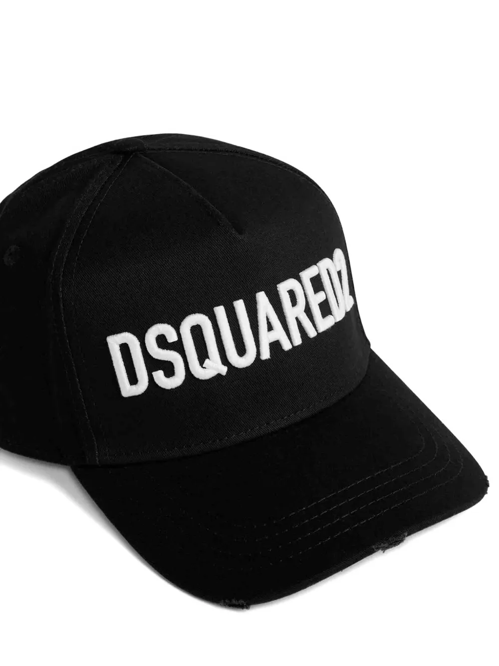 DSQUARED2 Honkbalpet met geborduurd logo Zwart