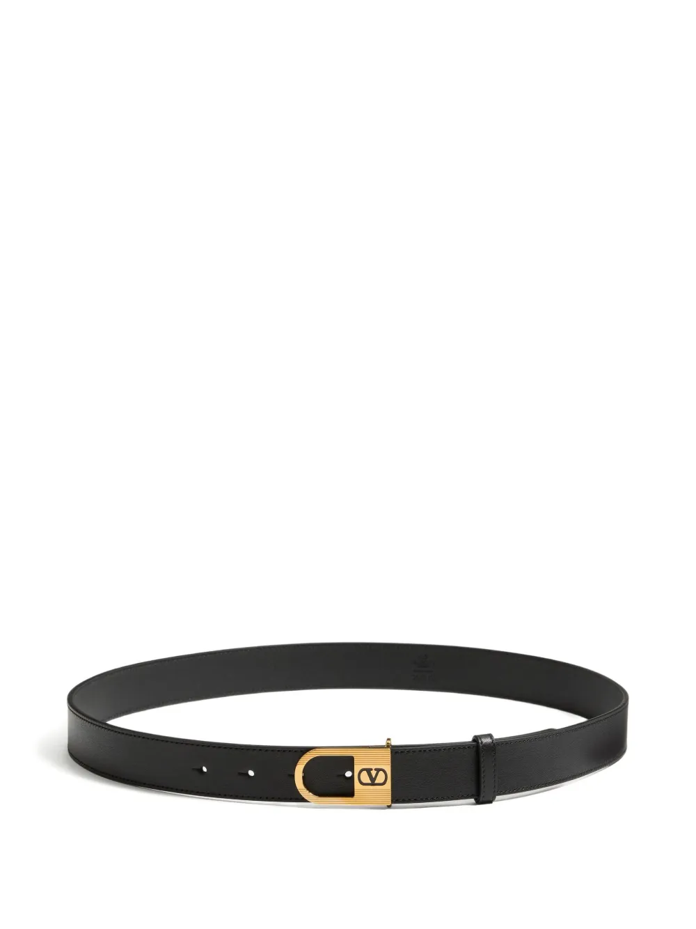 Valentino Garavani V-logo calfskin belt | Black | Image 1