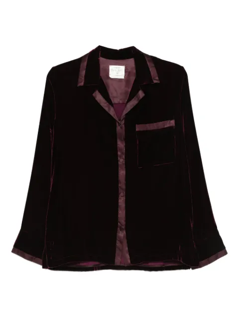 Forte Forte patch-pocket velvet shirt