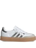 adidas Samba metallic-stripe sneakers - White