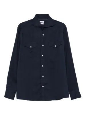 Prada コーデュロイ シャツ | ブルー | FARFETCH JP