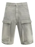 B1ARCHIVE denim cargo shorts - Grey