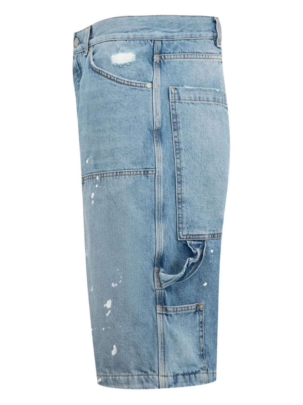 B1ARCHIVE paint-splattered denim shorts | Denim Shorts | Image 2