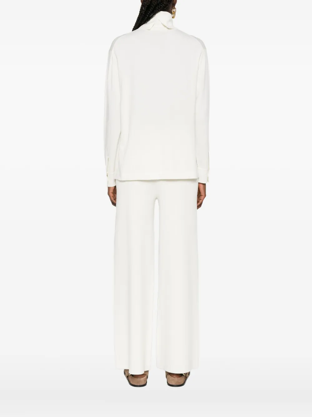 P.a.r.o.s.h Turtleneck Long-sleeve Sweater In Neutral