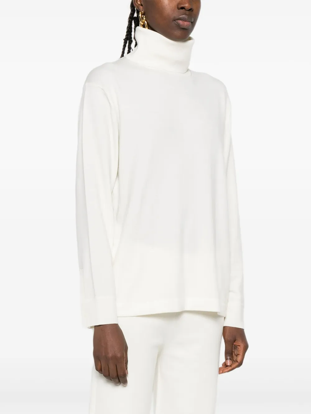 P.a.r.o.s.h Turtleneck Long-sleeve Sweater In Neutral